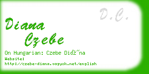 diana czebe business card